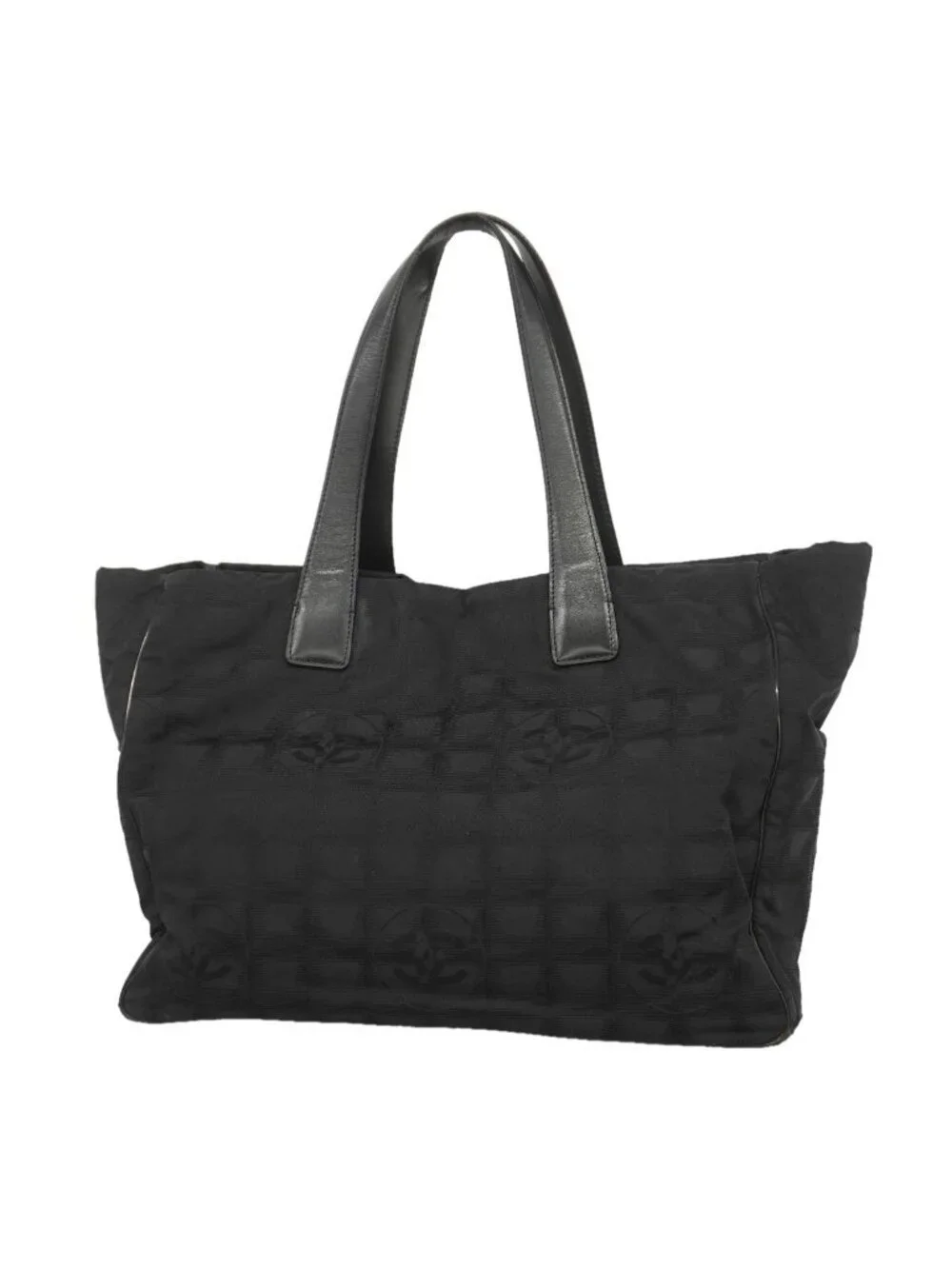 Chanel Tote Bag New Travel Nylon Black Gold